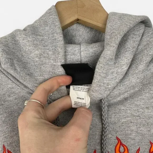 Thrasher flame logo grey hoodie - Picture 5 of 6